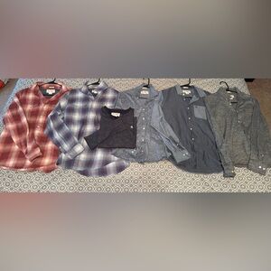 Lot of 6 Penguin Men's Casual Shirts Heritage Slim Fit Medium